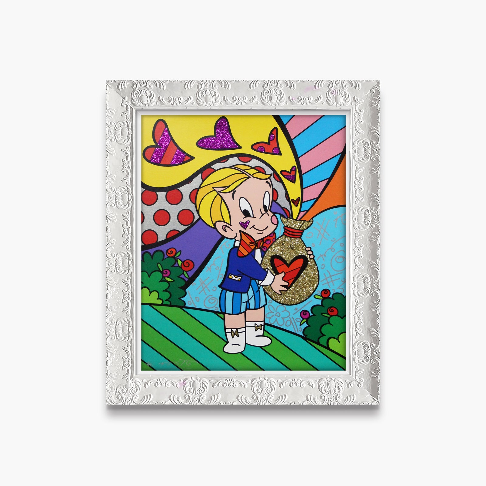 modern pop art richie rich love nbcuniversal limited  vibrant home decor