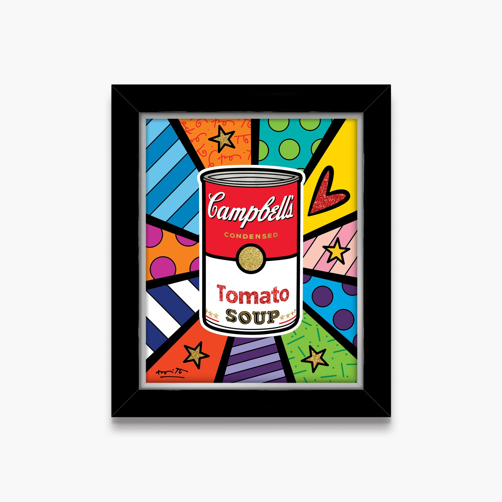 campbells soup limited edition print  artistic colorful design collectible