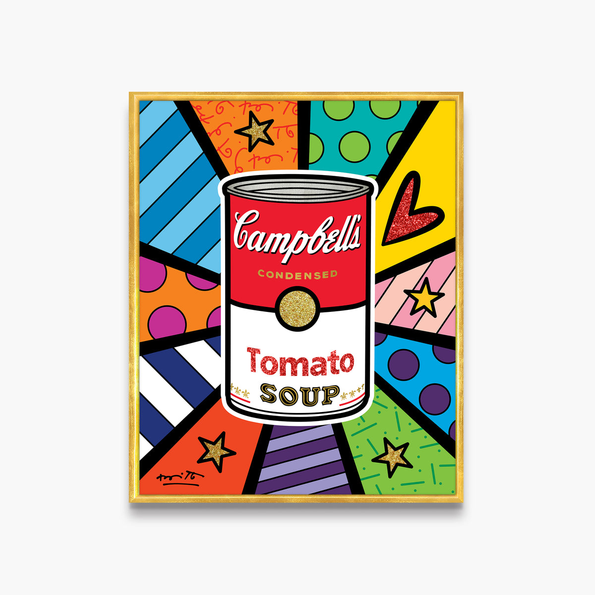 campbells soup limited edition print  artistic colorful design collectible