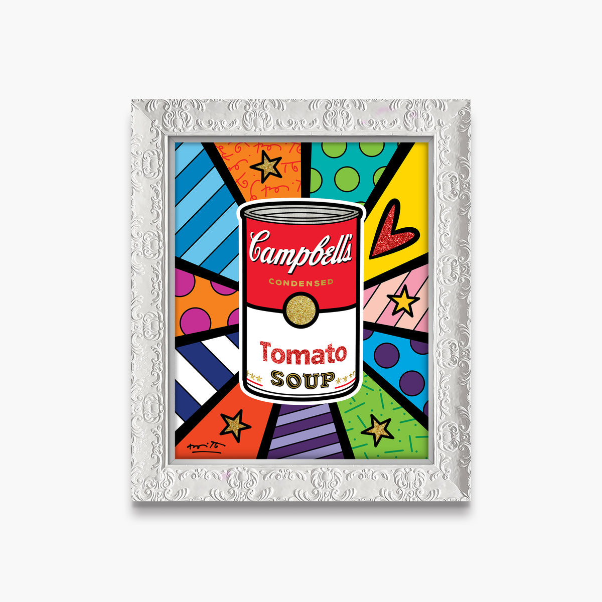 campbells soup limited edition print  artistic colorful design collectible