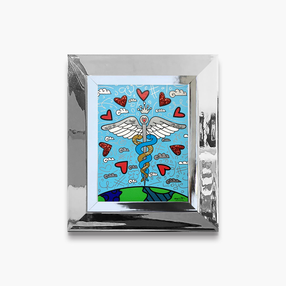 one world limited edition print  colorful decorative collectible gift idea
