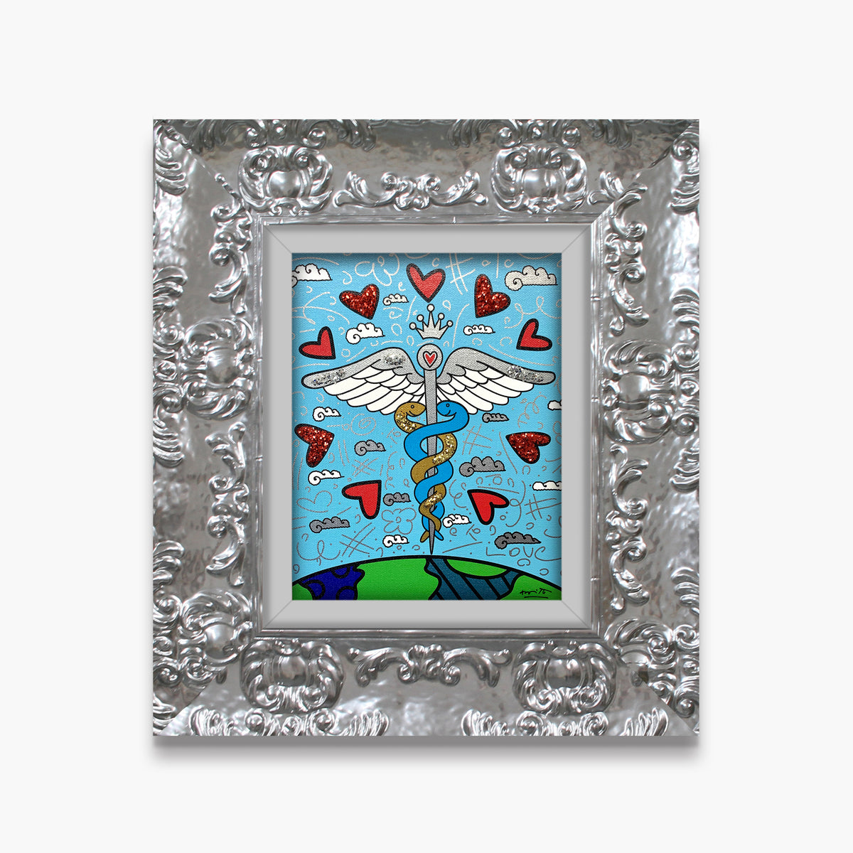 one world limited edition print  colorful decorative collectible gift idea