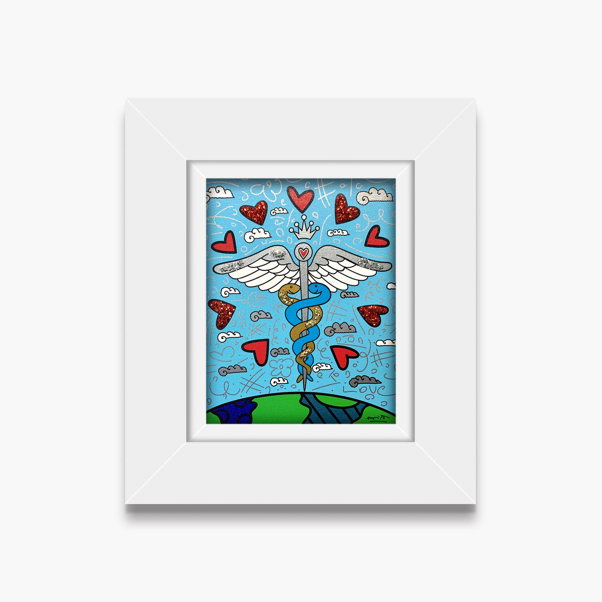 one world limited edition print  colorful decorative collectible gift idea