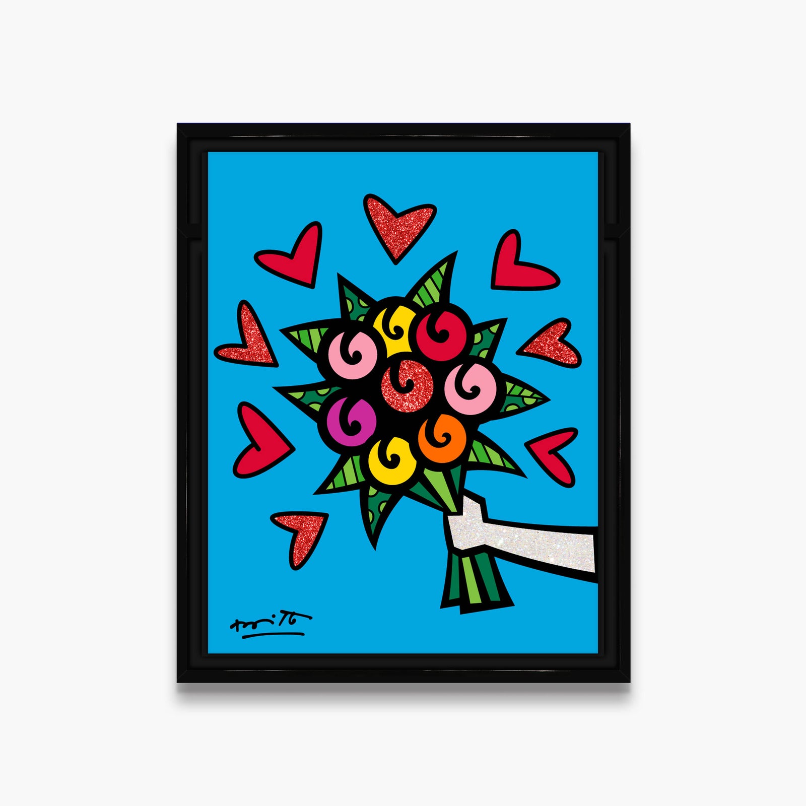 modern pop art flowers are forever limited edition  vibrant home decor