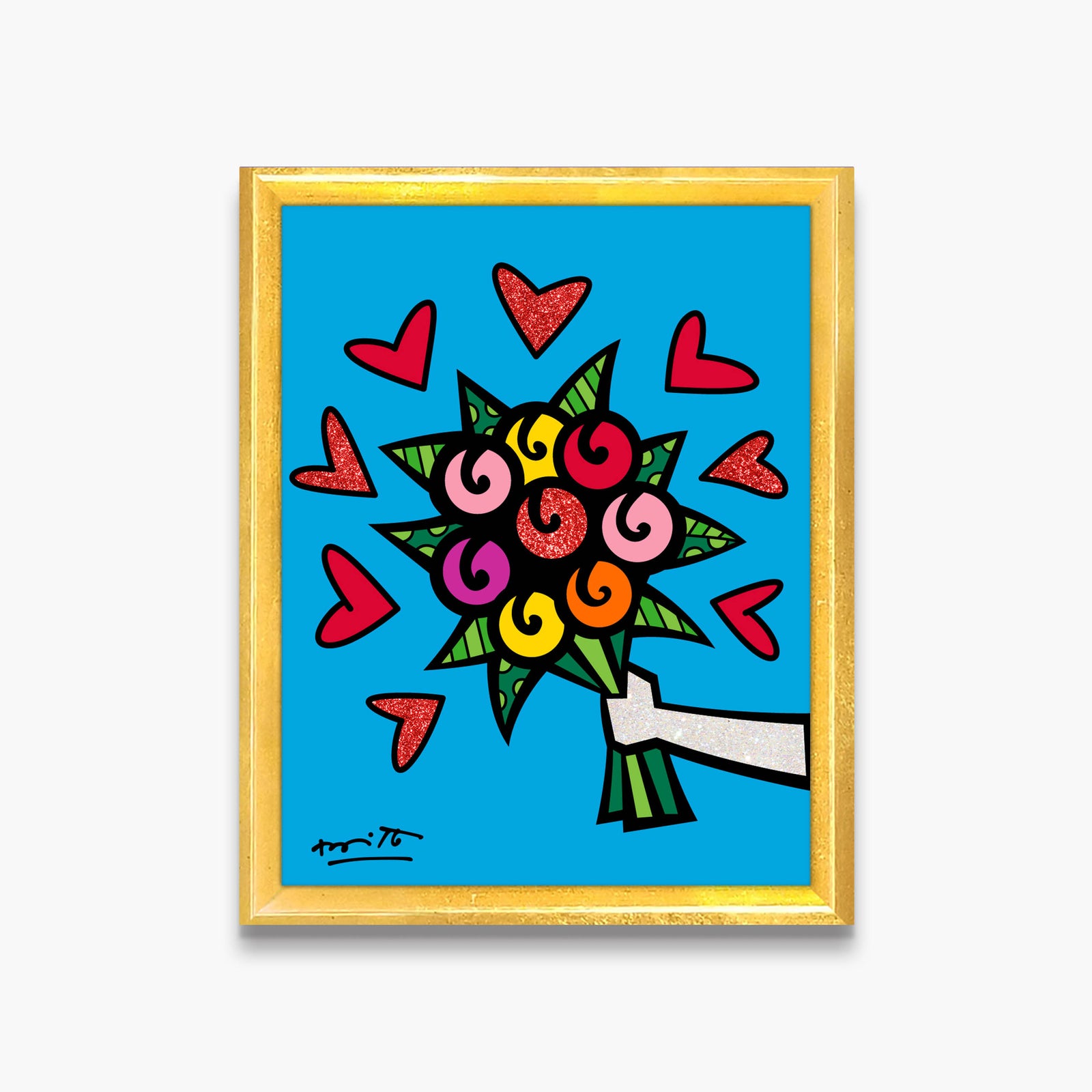 flowers are forever limited edition  artistic colorful design collectible