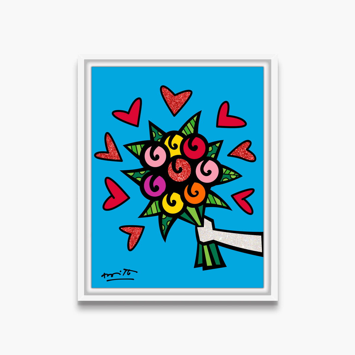 flowers are forever limited edition  colorful decorative collectible gift idea