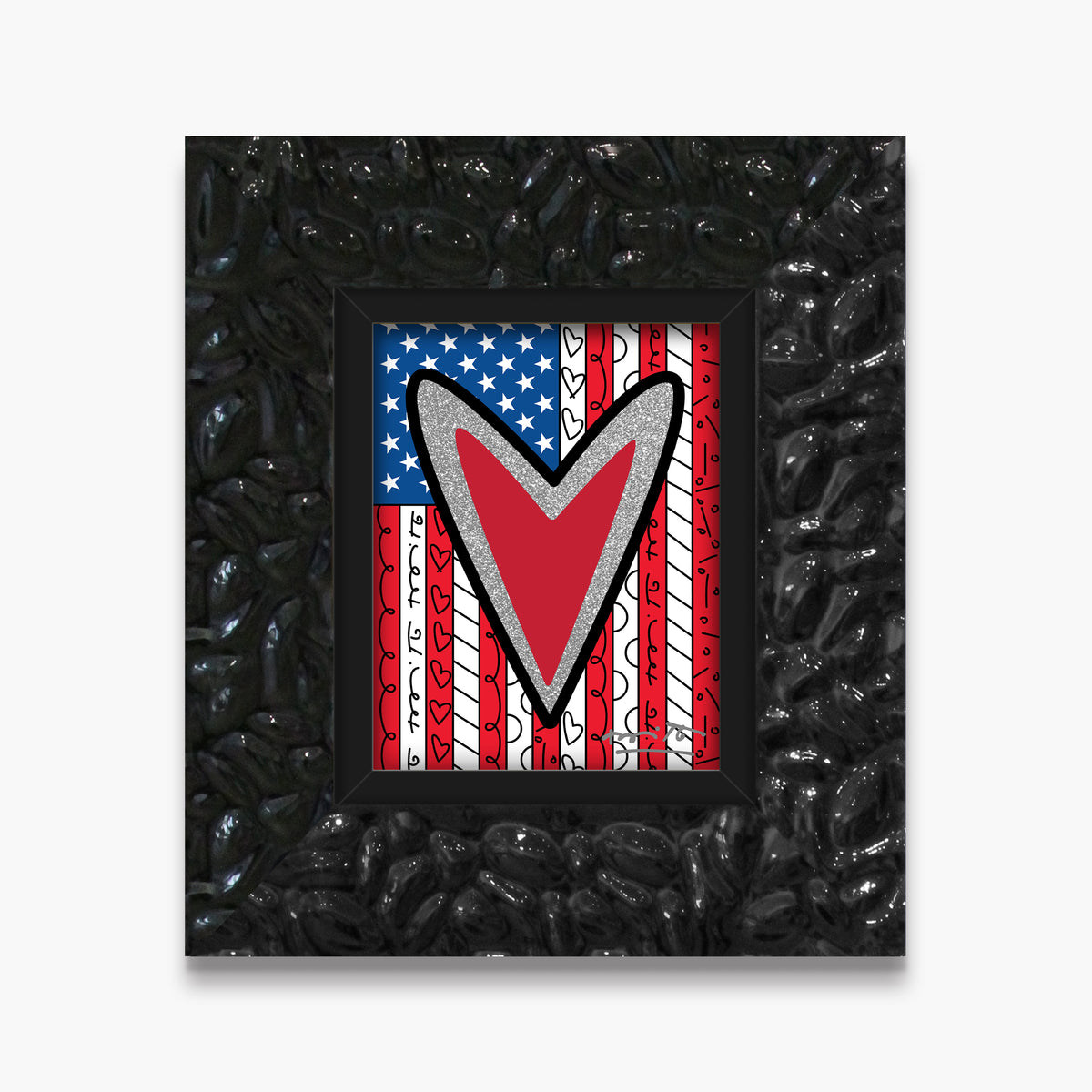 america limited edition print  artistic colorful design collectible