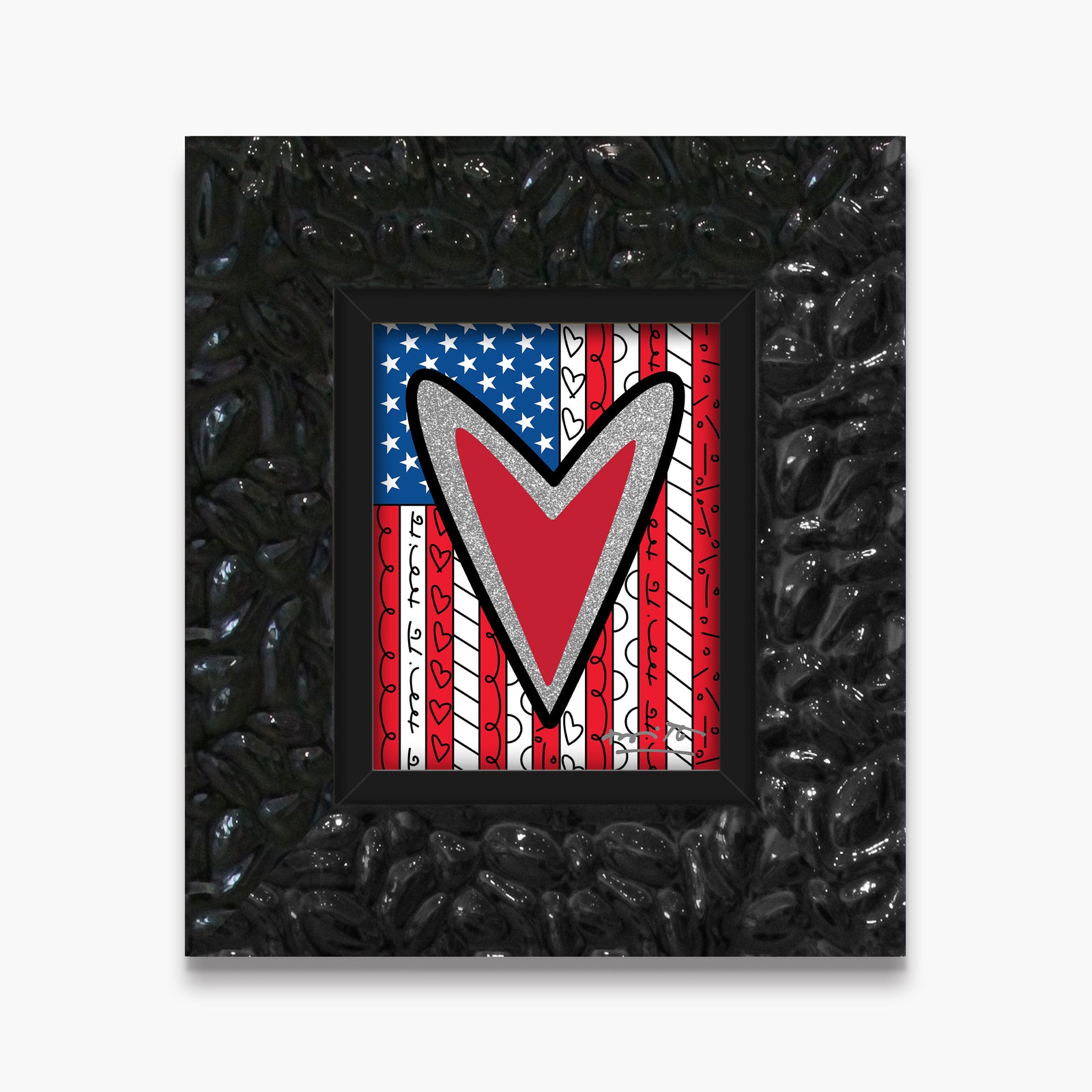 america limited edition print  artistic colorful design collectible