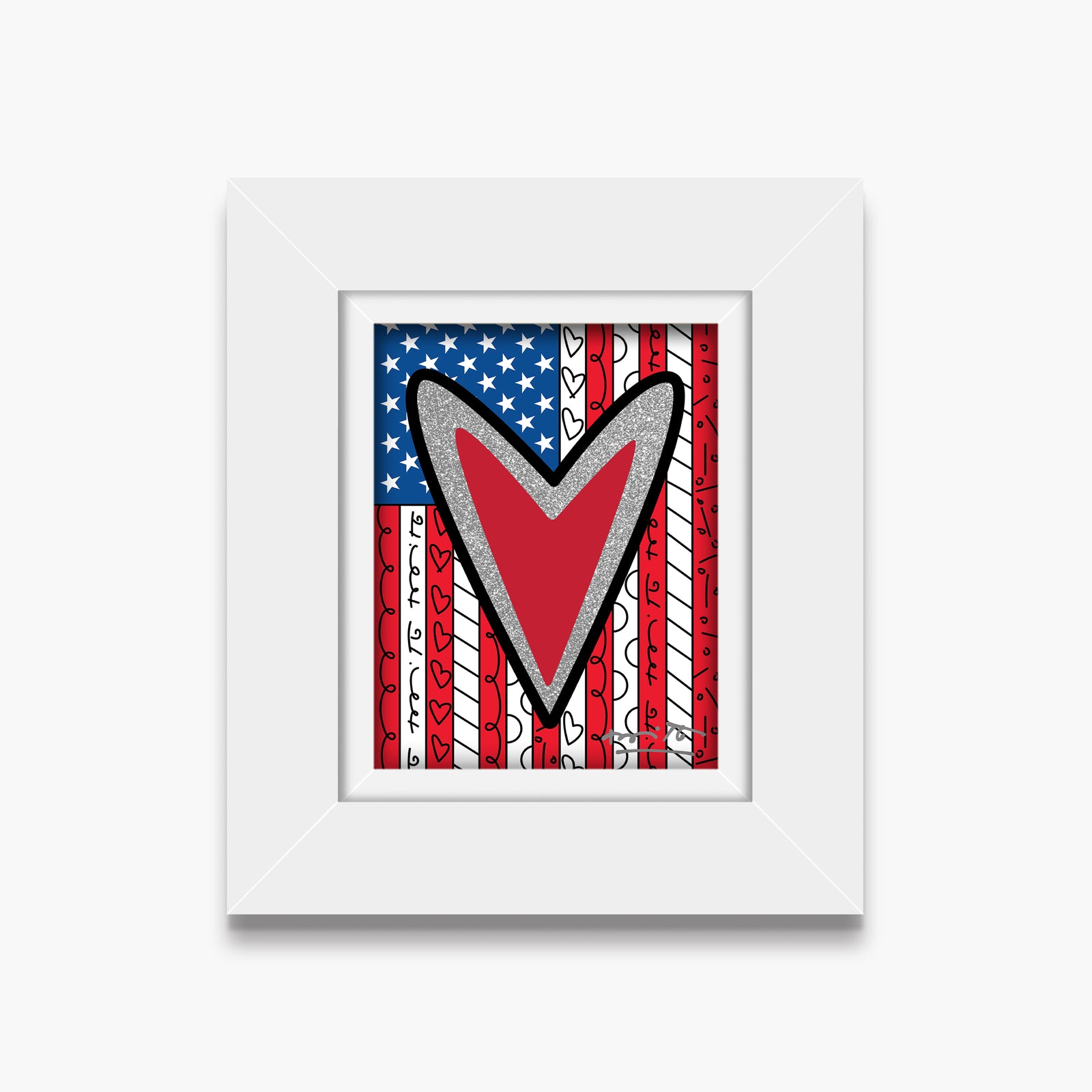 america limited edition print  colorful decorative collectible gift idea