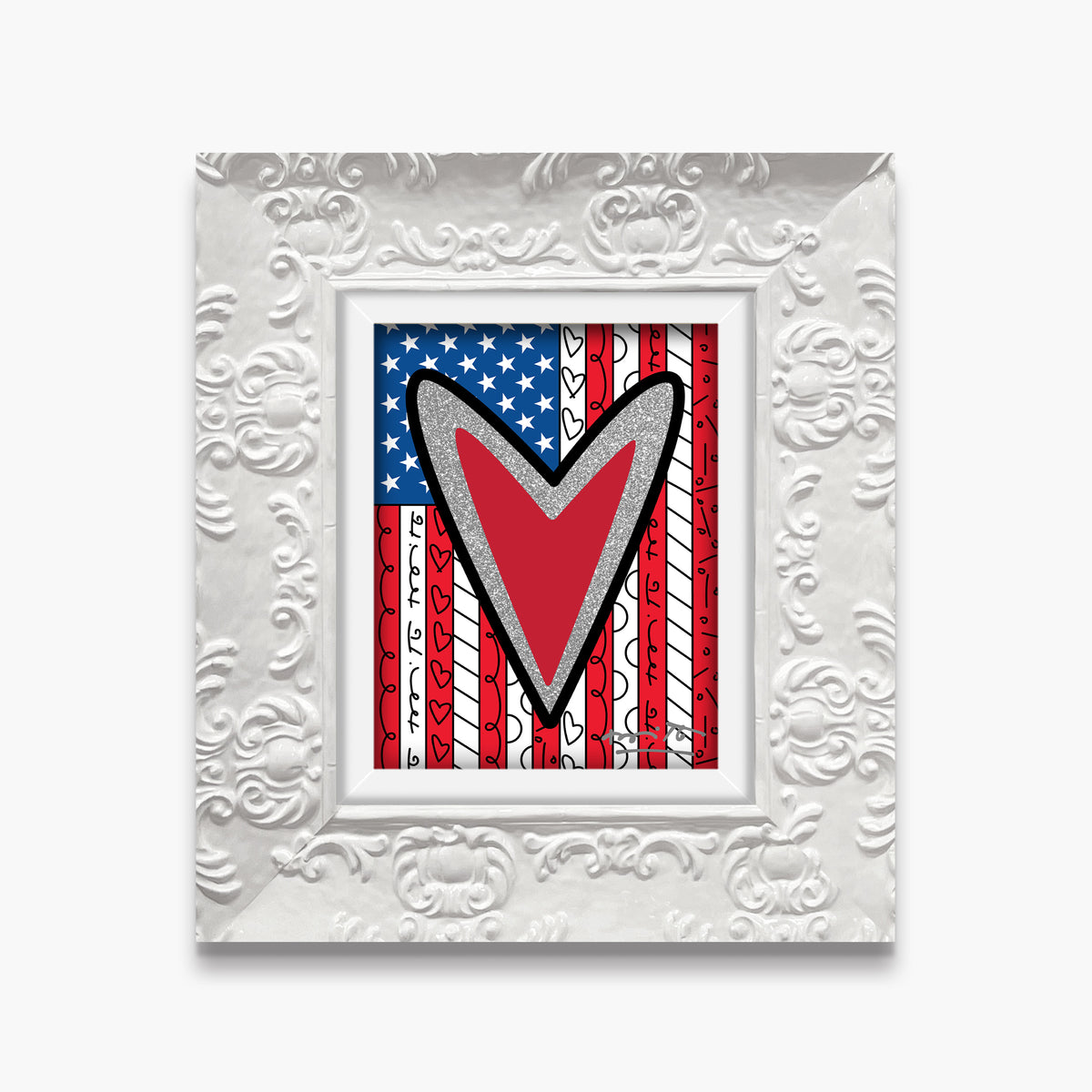 modern pop art america limited edition print  vibrant home decor