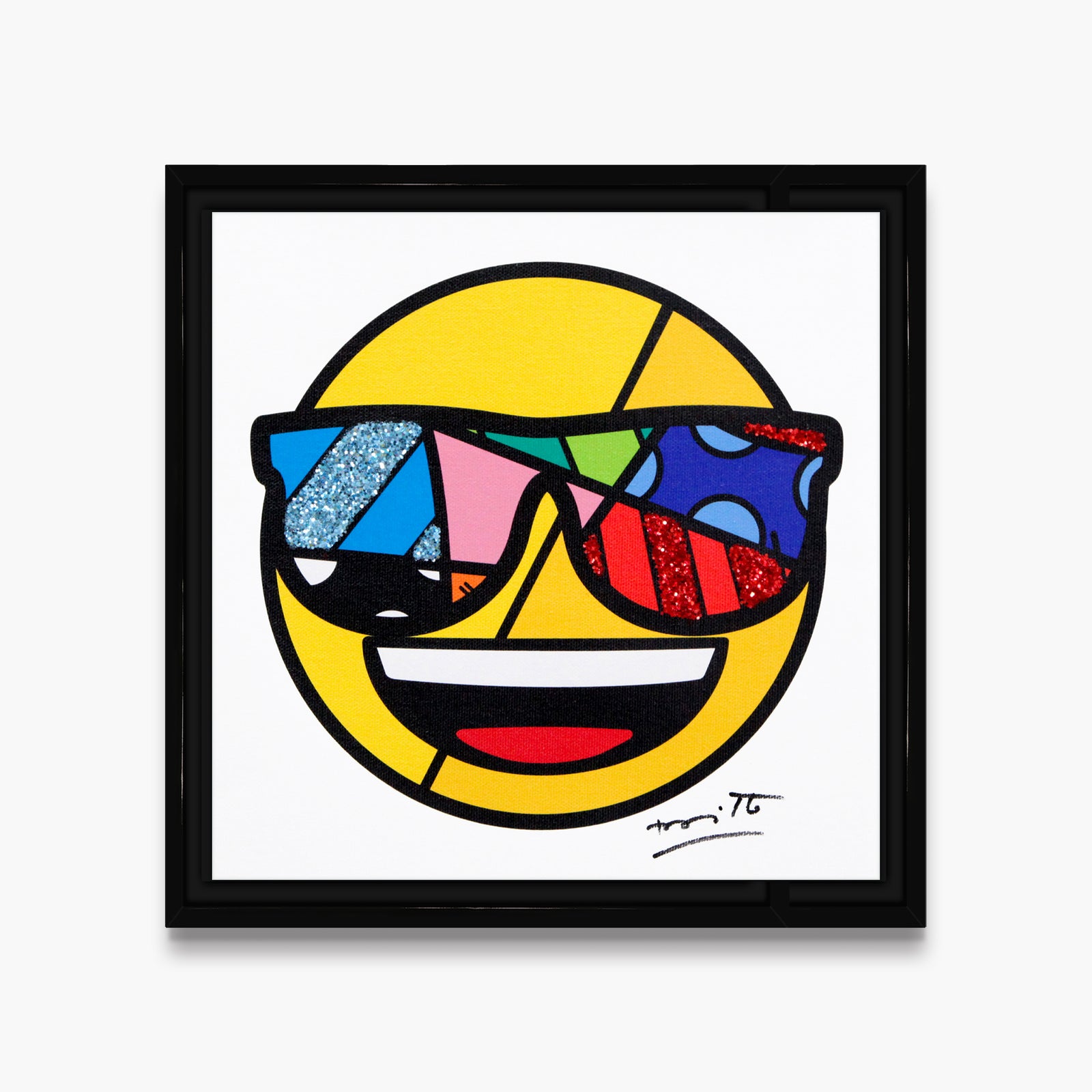 modern pop art you are very cool emoji  vibrant home decor