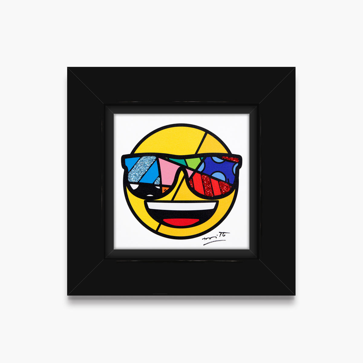 Romero Britto you are very cool emoji  colorful pop art design