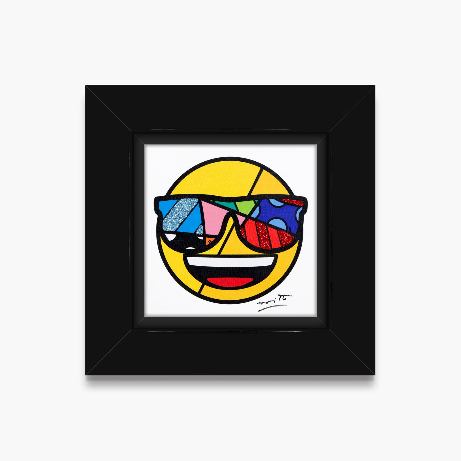 Romero Britto you are very cool emoji  colorful pop art design