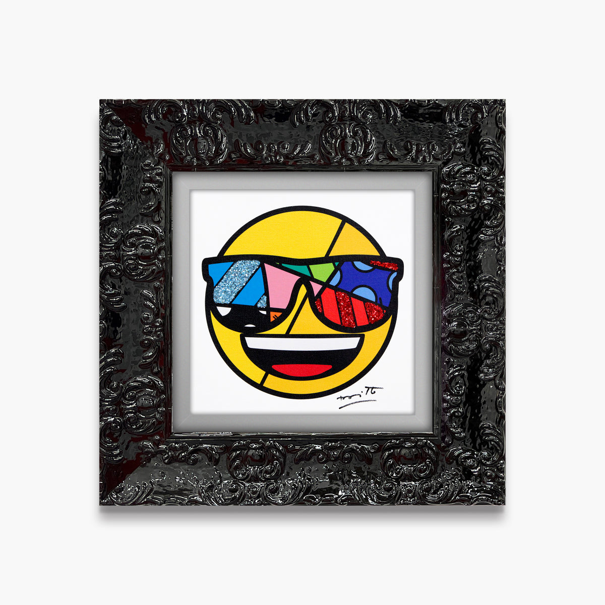 Romero Britto you are very cool emoji  colorful pop art design