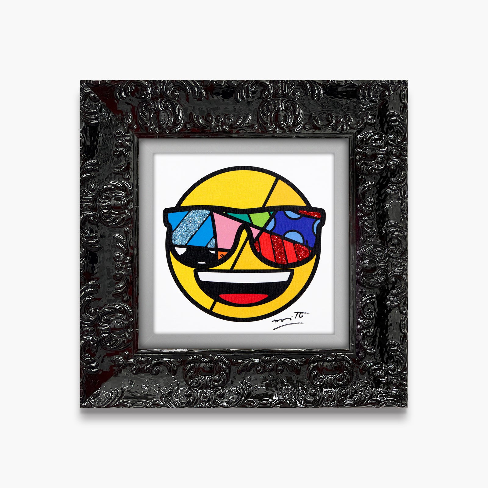 modern pop art you are very cool emoji  vibrant home decor