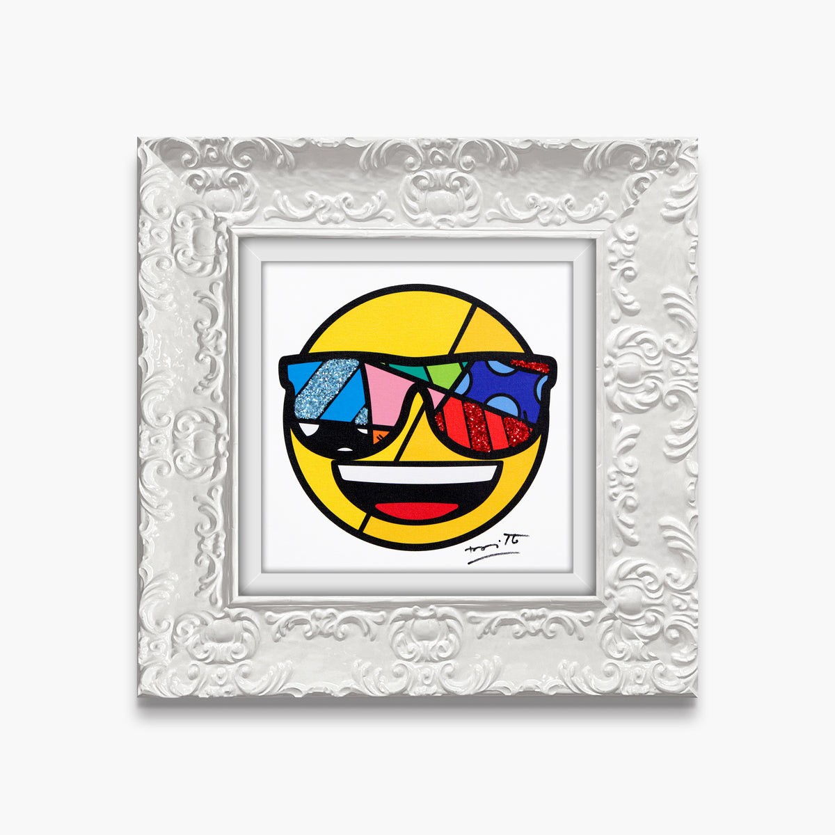 modern pop art you are very cool emoji  vibrant home decor