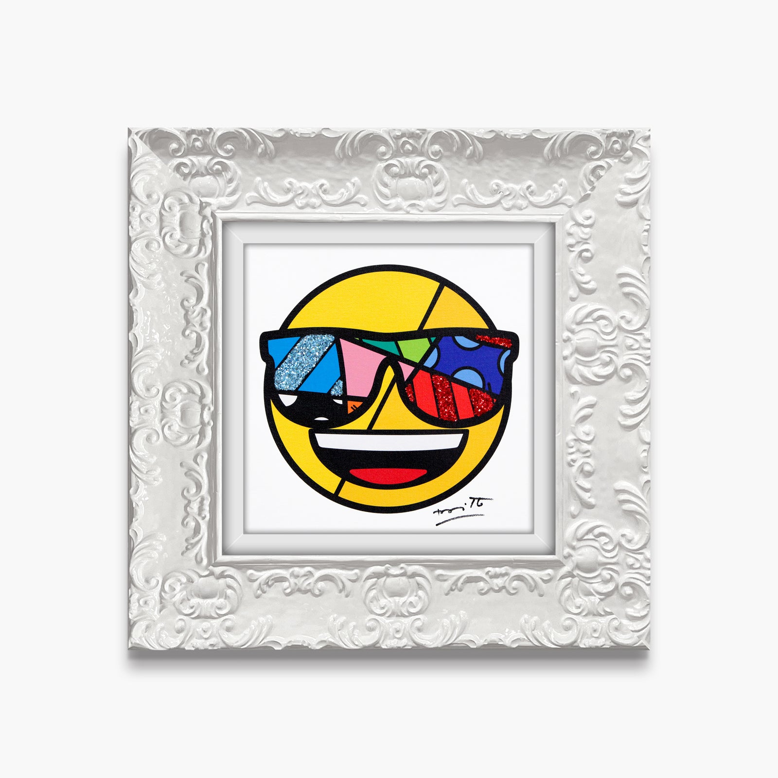 modern pop art you are very cool emoji  vibrant home decor