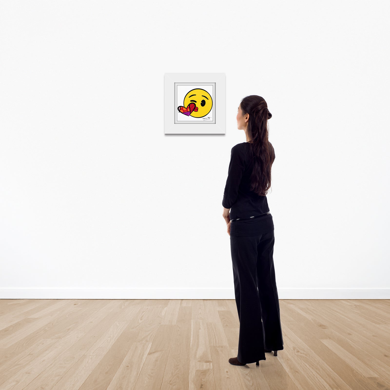 modern pop art kisses for you emoji by  vibrant home decor
