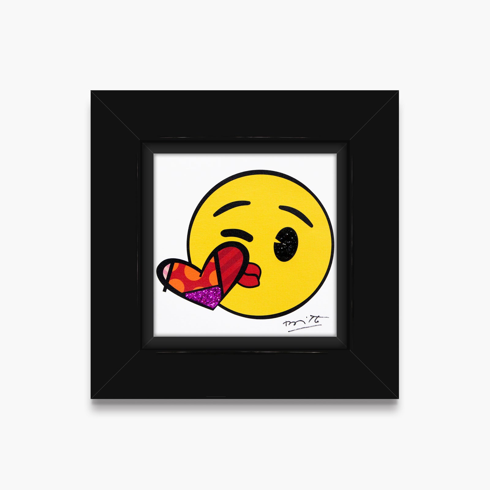 Romero Britto kisses for you emoji by  colorful pop art design
