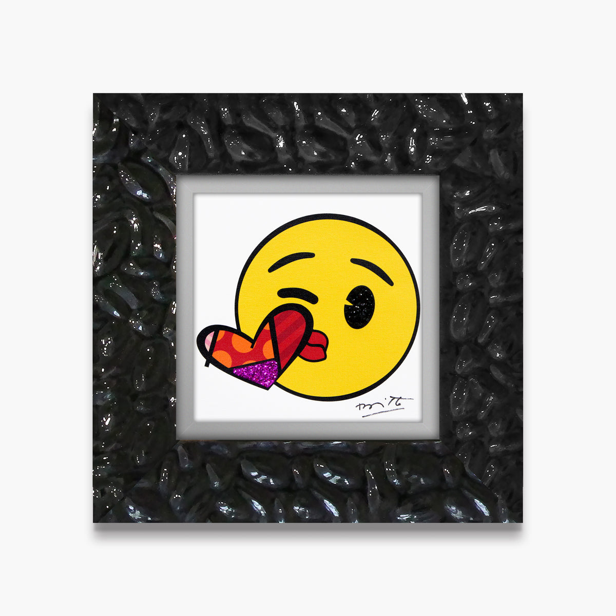 modern pop art kisses for you emoji by  vibrant home decor