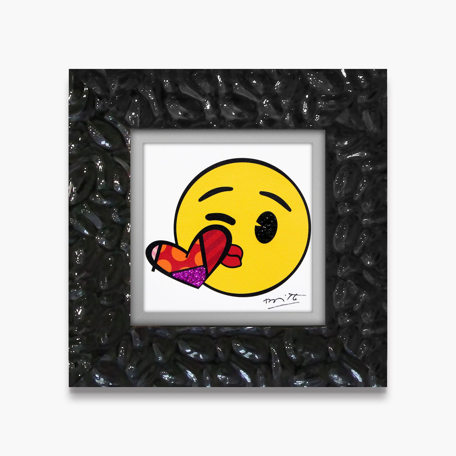 modern pop art kisses for you emoji by  vibrant home decor