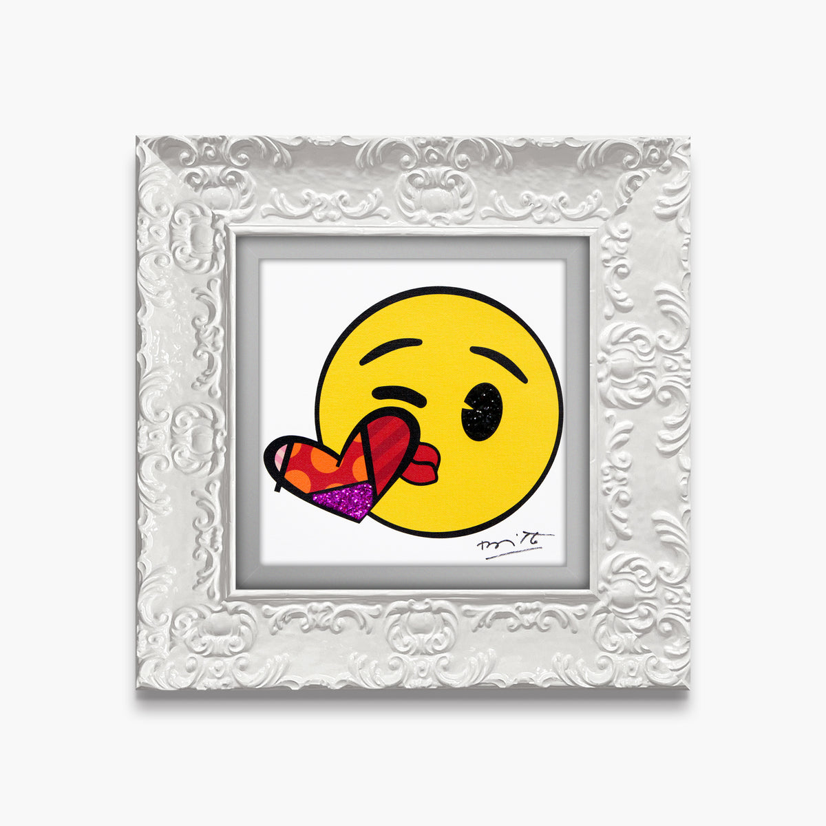 kisses for you emoji by  artistic colorful design collectible