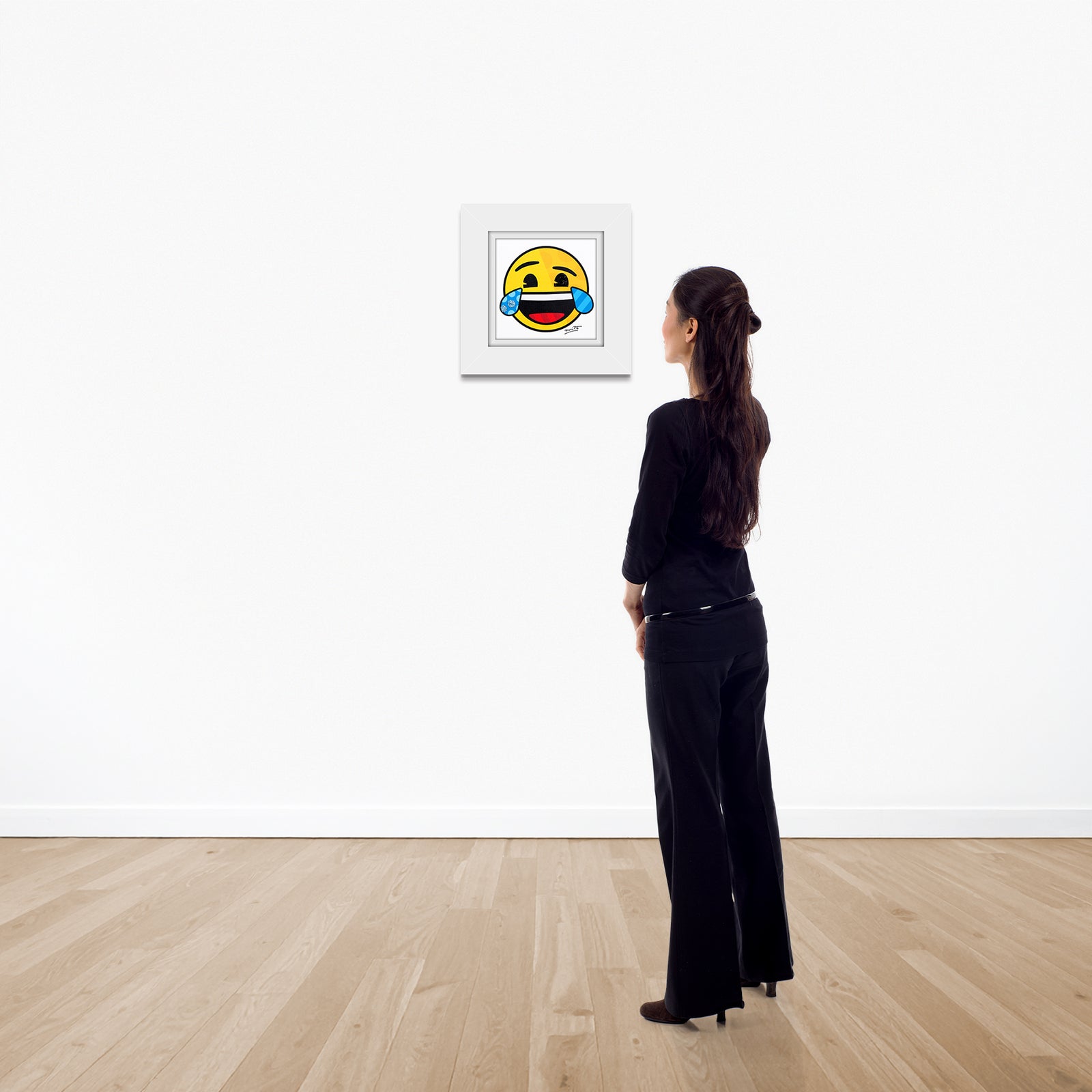 modern pop art happy for you emoji by  vibrant home decor