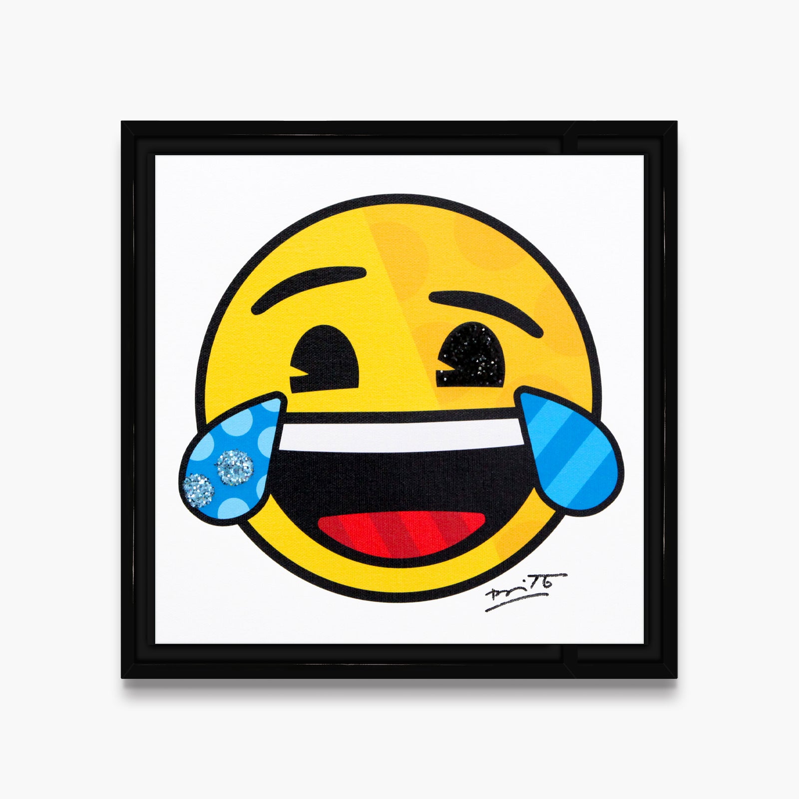modern pop art happy for you emoji by  vibrant home decor