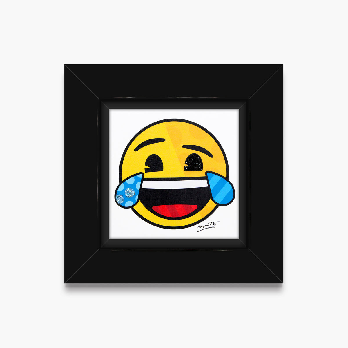 Romero Britto happy for you emoji by  colorful pop art design