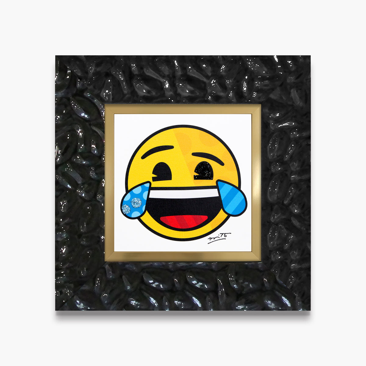 happy for you emoji by  artistic colorful design collectible