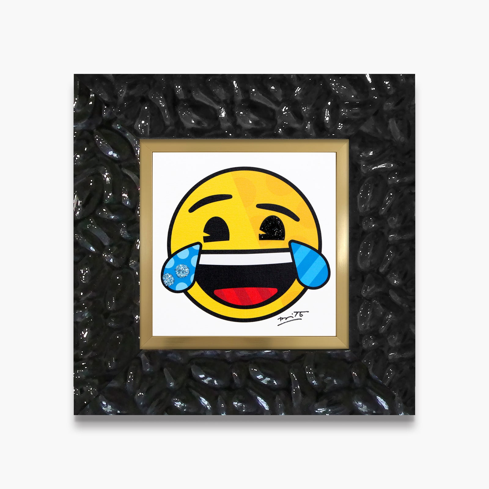 happy for you emoji by  artistic colorful design collectible
