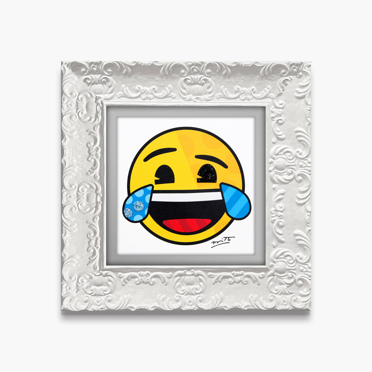 happy for you emoji by  artistic colorful design collectible