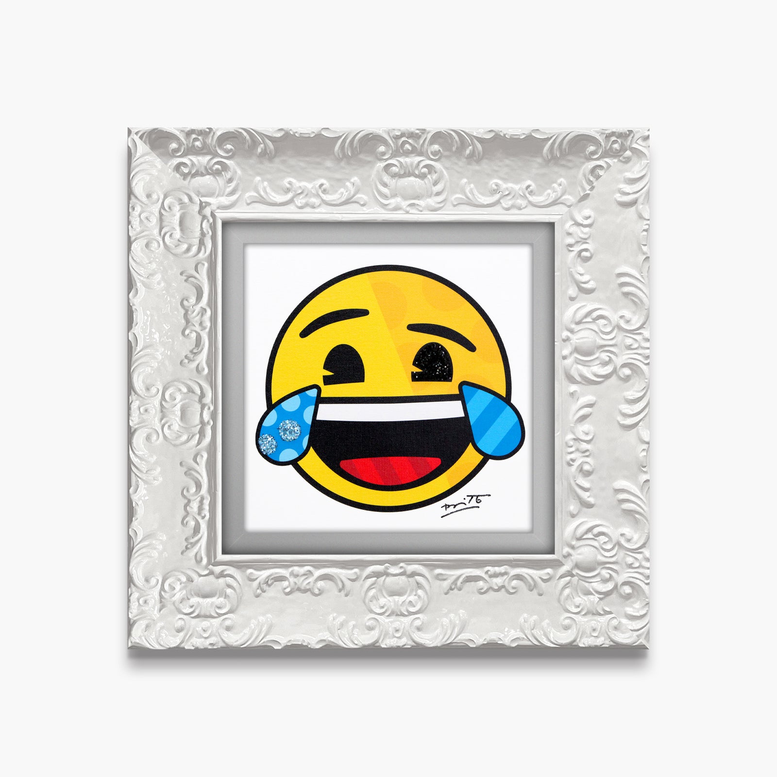happy for you emoji by  artistic colorful design collectible