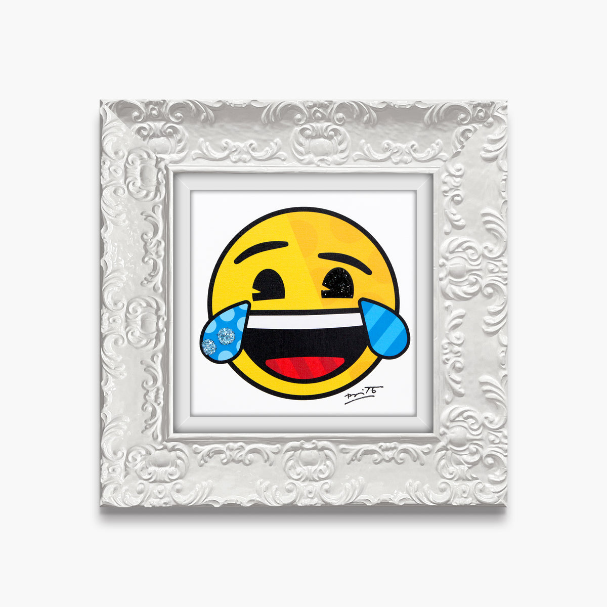 modern pop art happy for you emoji by  vibrant home decor