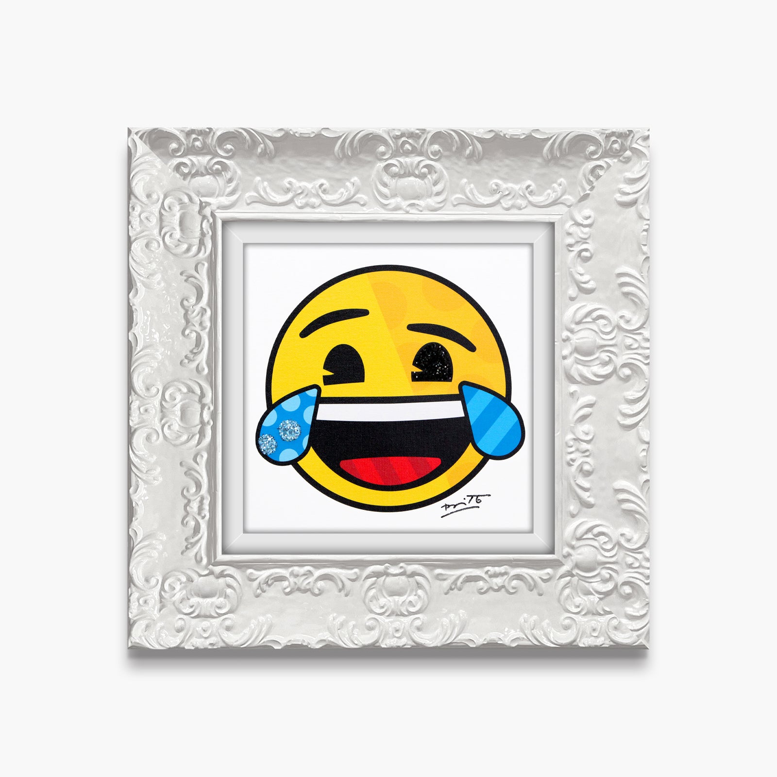 modern pop art happy for you emoji by  vibrant home decor