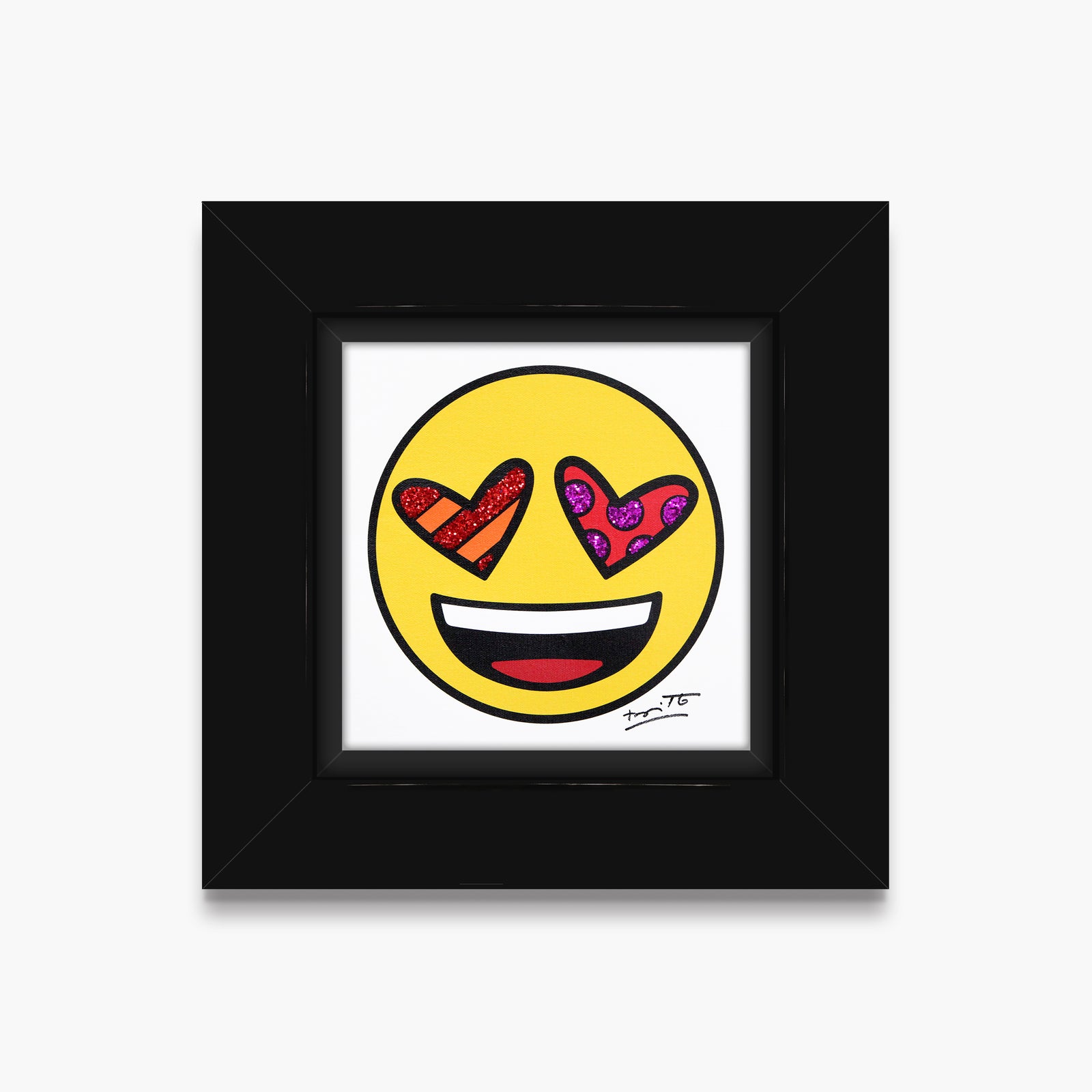 Romero Britto love you emoji by britto  colorful pop art design