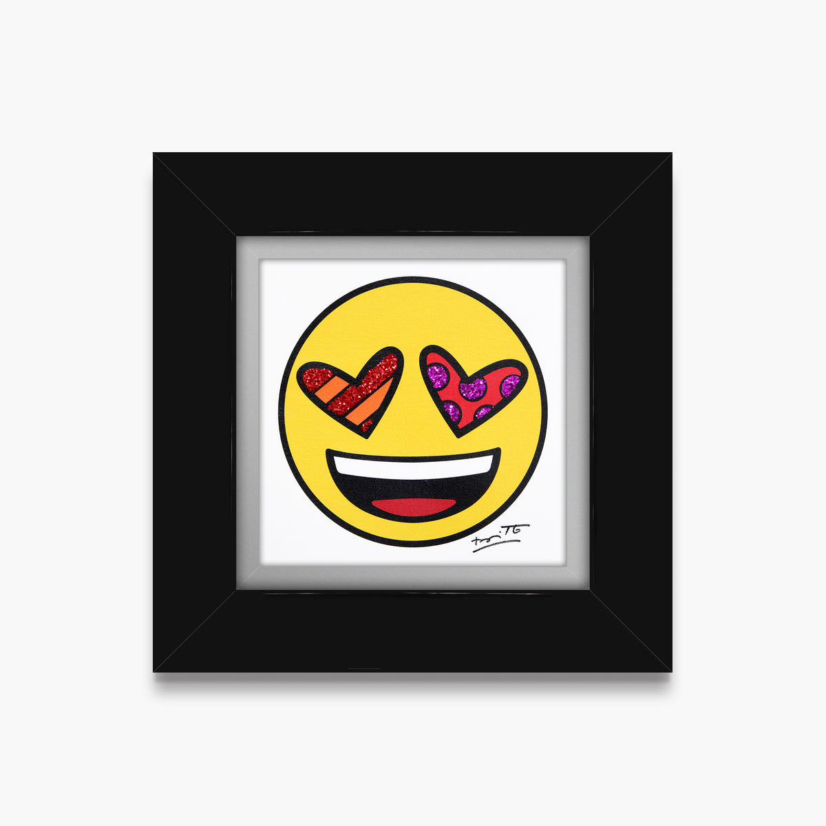 love you emoji by britto  artistic colorful design collectible