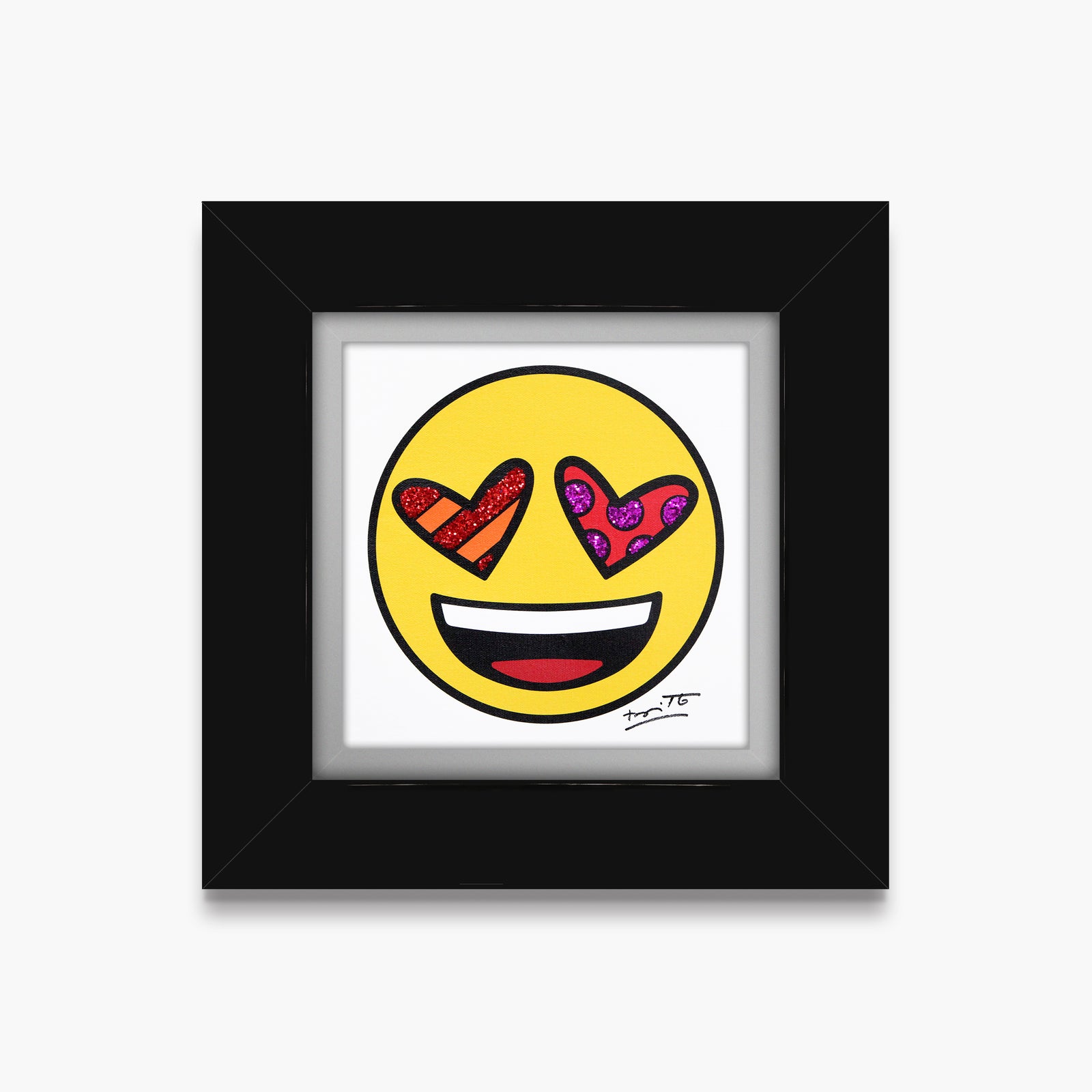 love you emoji by britto  artistic colorful design collectible