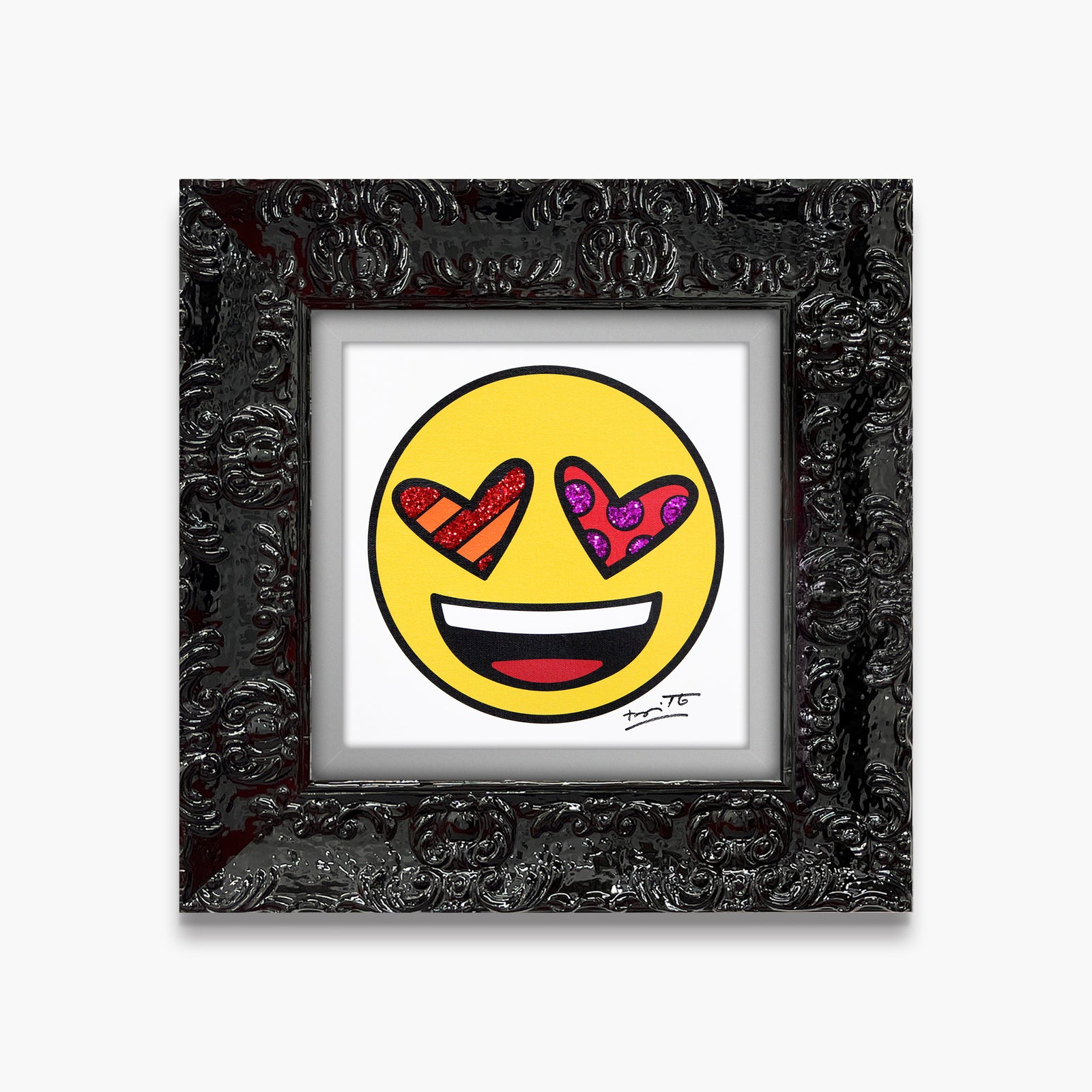 Romero Britto love you emoji by britto  colorful pop art design