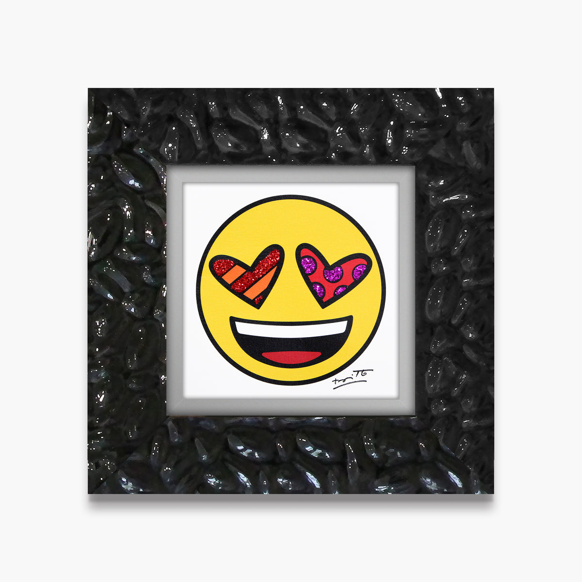modern pop art love you emoji by britto  vibrant home decor