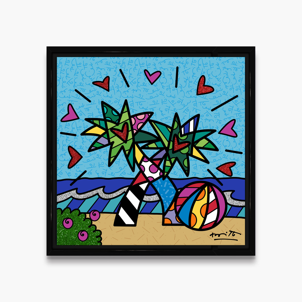 miami beach limited edition print  artistic colorful design collectible