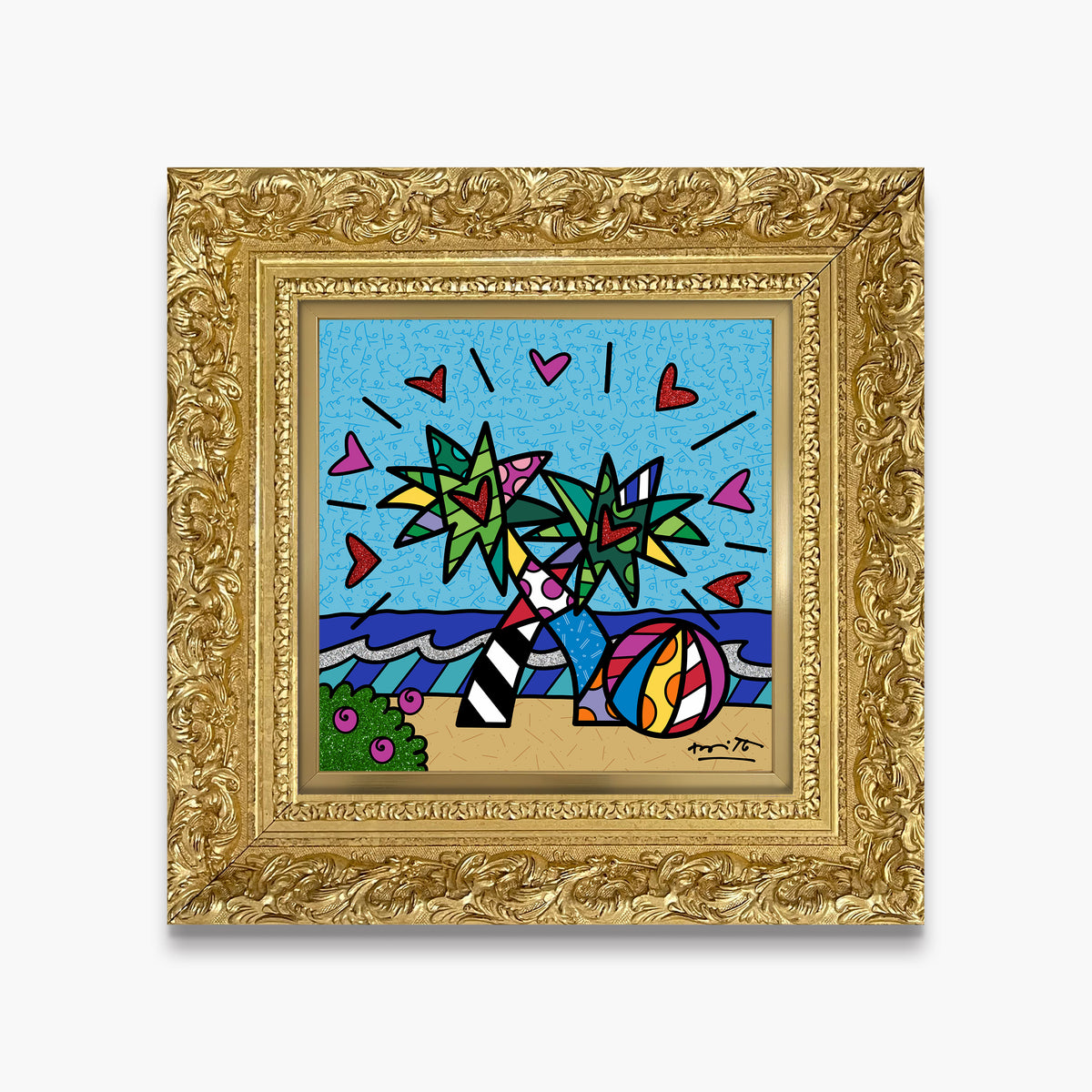 miami beach limited edition print  artistic colorful design collectible