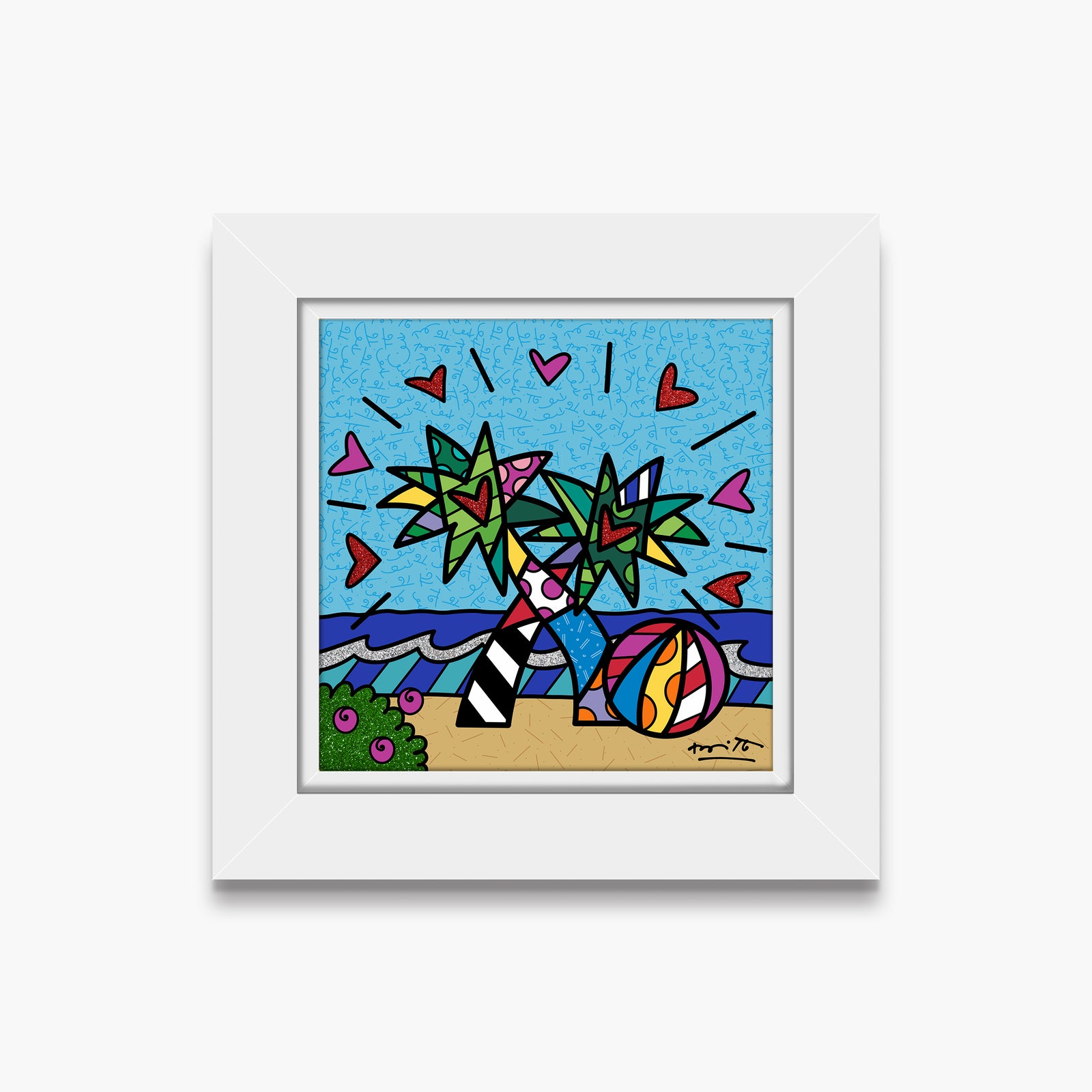 modern pop art miami beach limited edition print  vibrant home decor