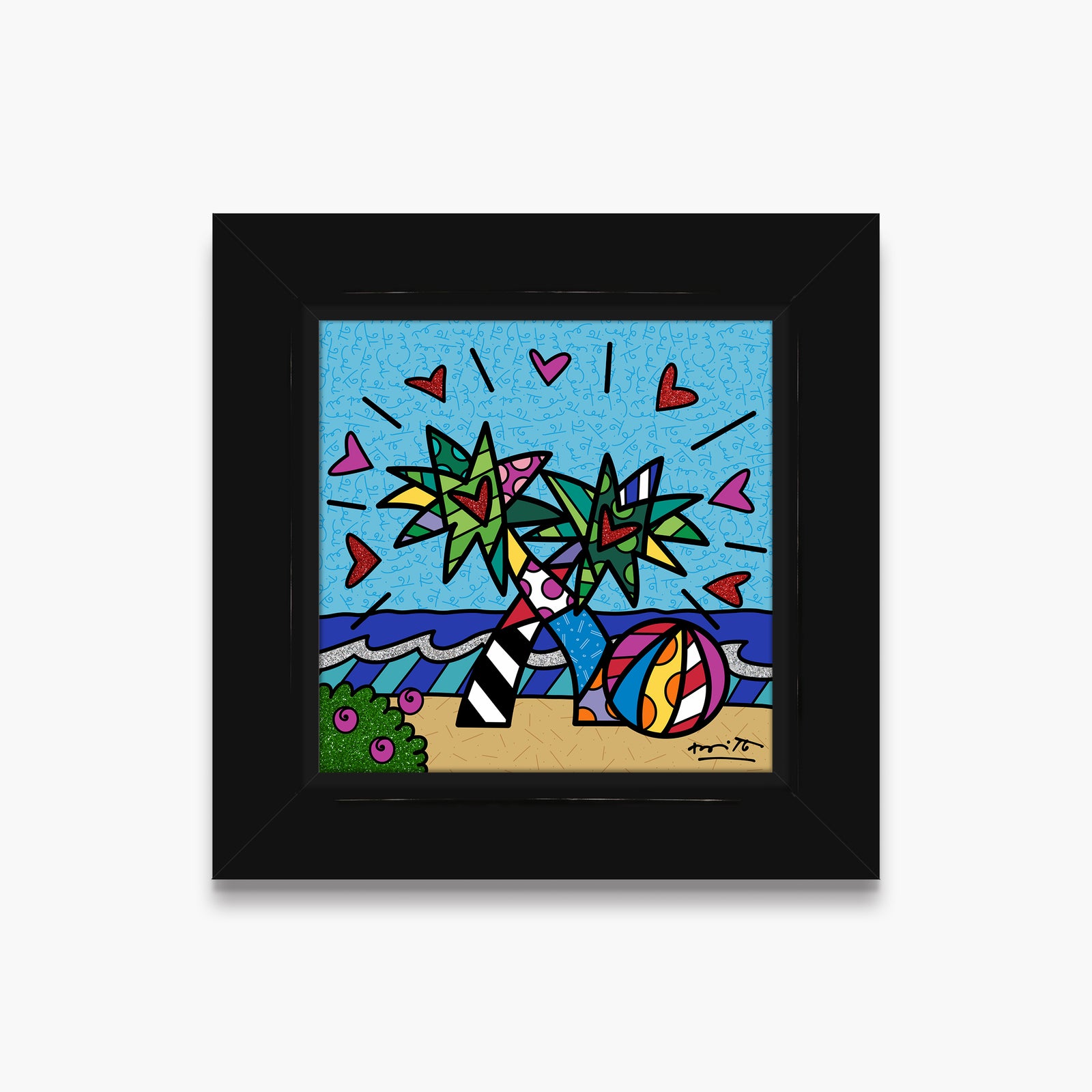miami beach limited edition print  artistic colorful design collectible