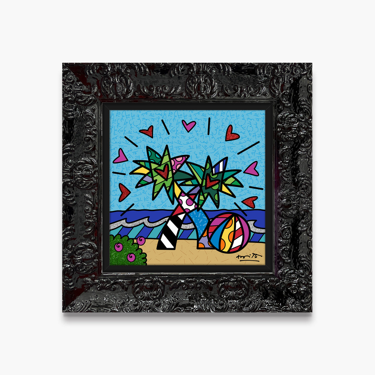 modern pop art miami beach limited edition print  vibrant home decor