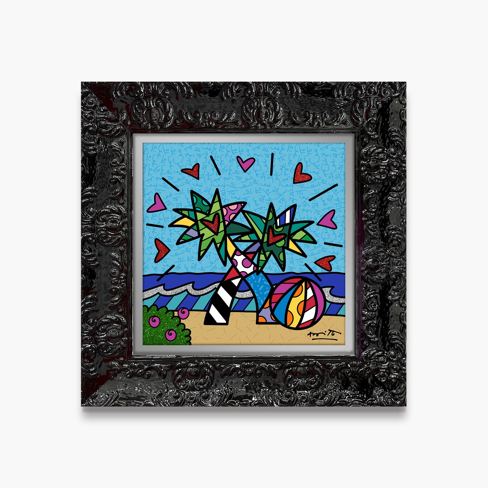 miami beach limited edition print  artistic colorful design collectible