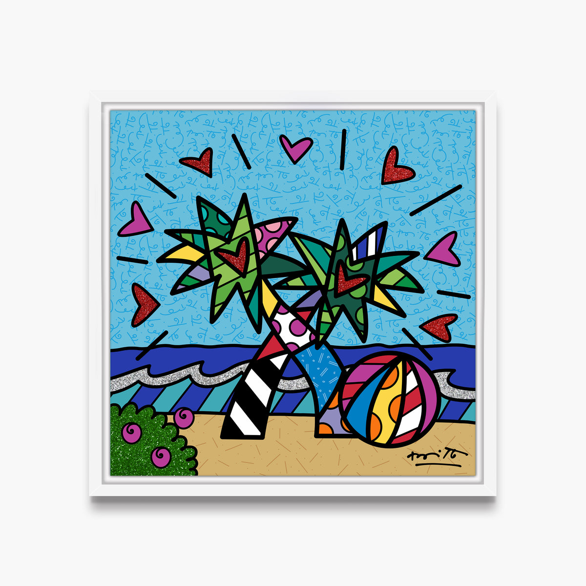 miami beach limited edition print  colorful decorative collectible gift idea