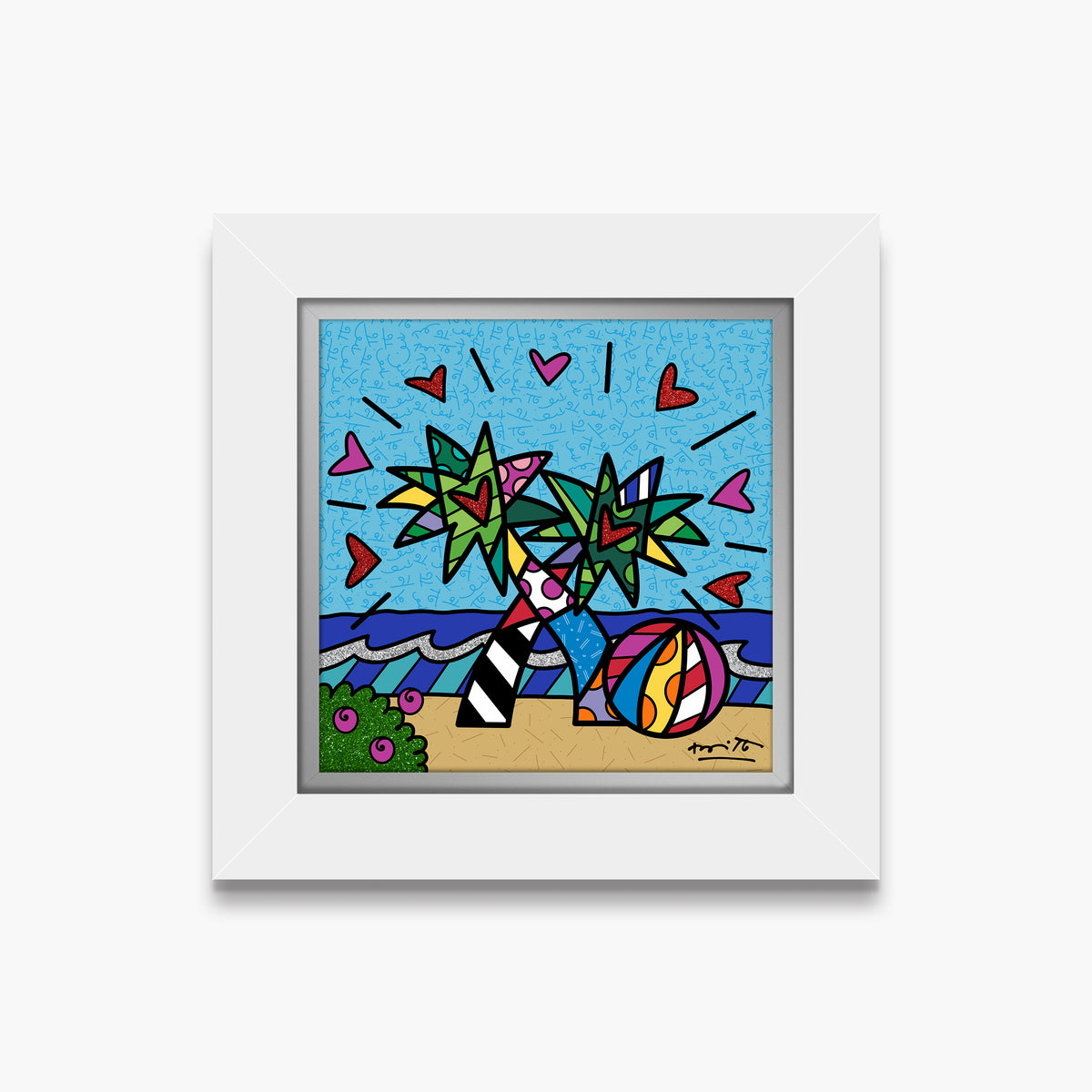 modern pop art miami beach limited edition print  vibrant home decor
