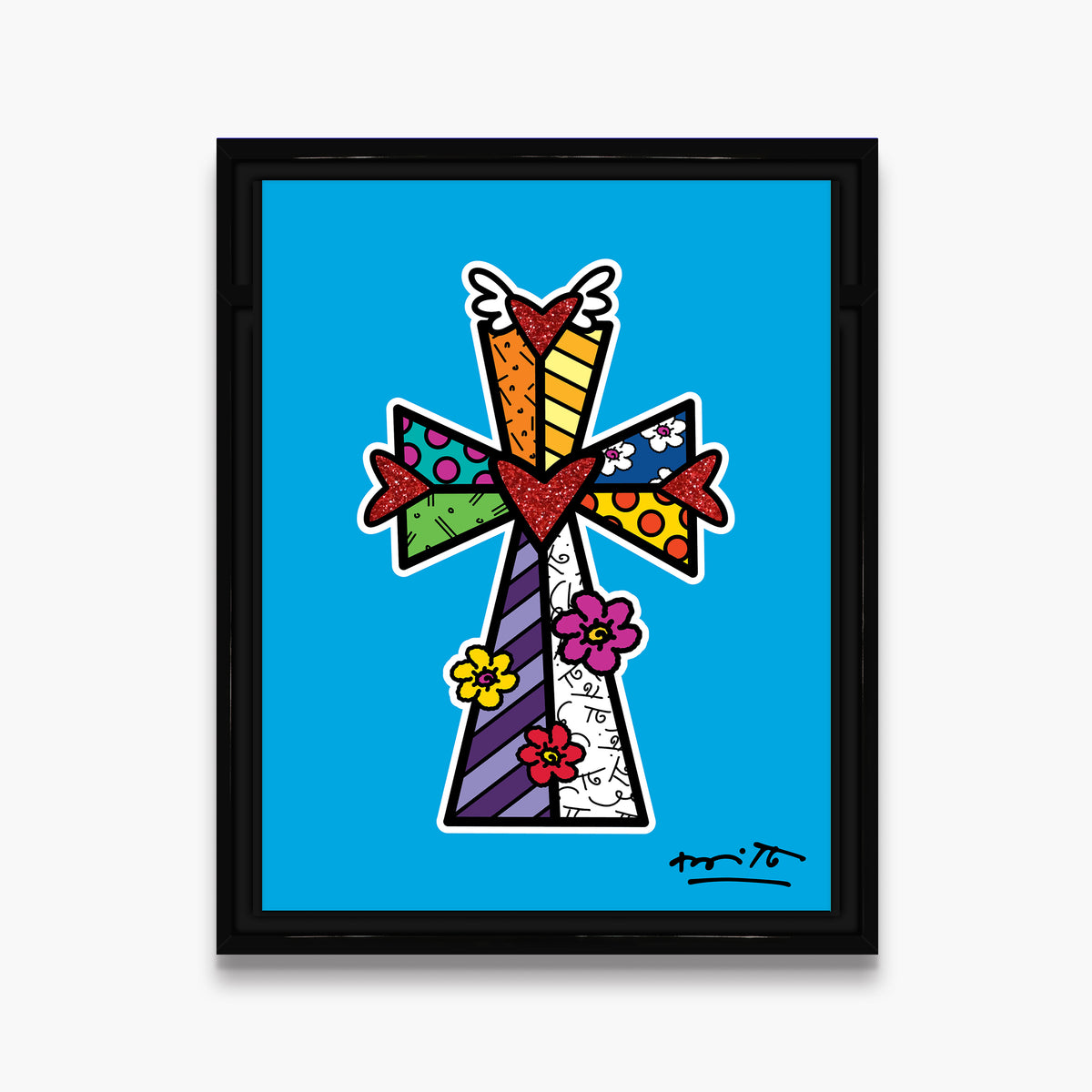modern pop art blessings limited edition print  vibrant home decor