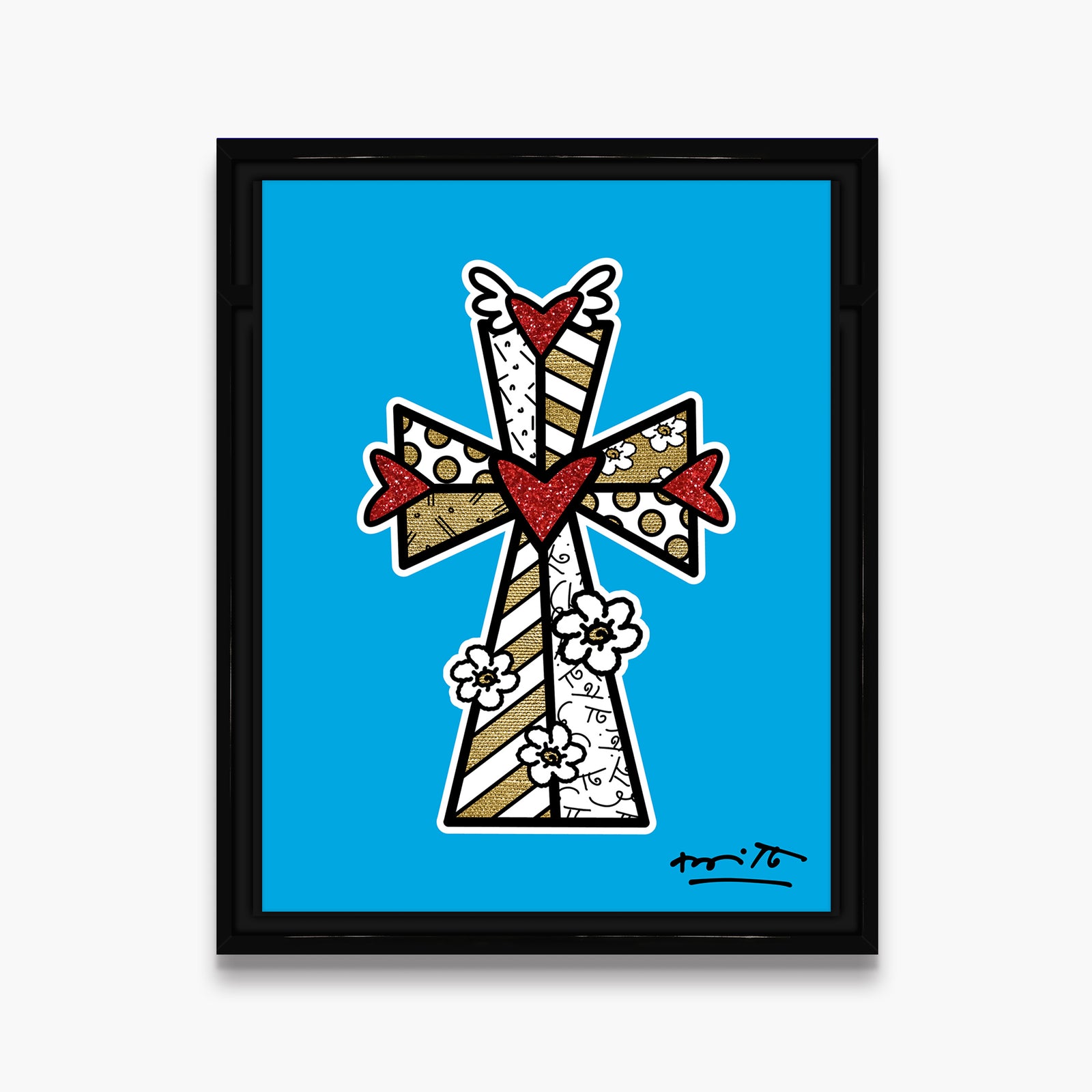 blessings blue limited edition print  artistic colorful design collectible